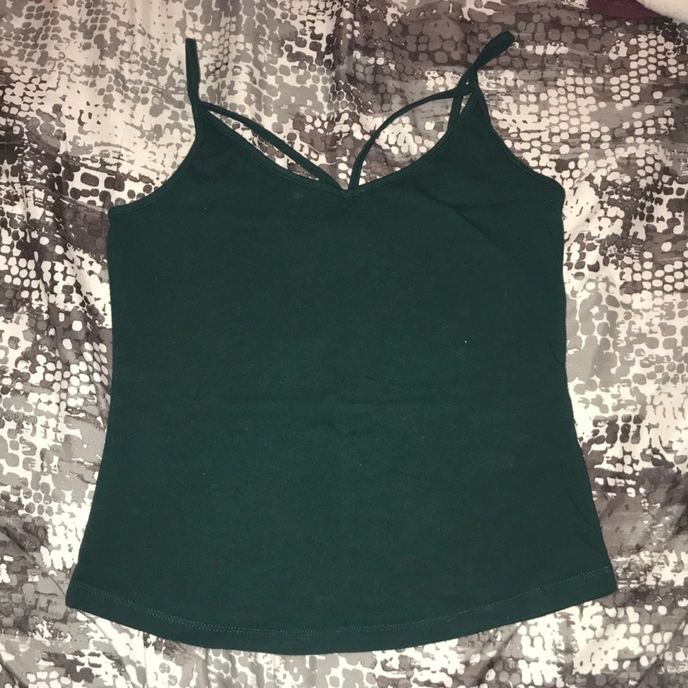 Green tank top